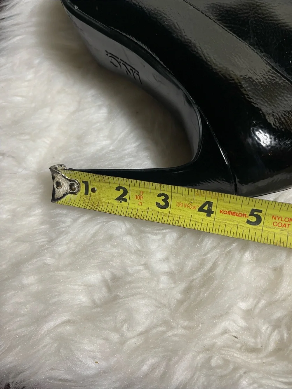 I.N.C Synthetic Black Patent Over-the-Knee heel Boots Square toe SZ10M